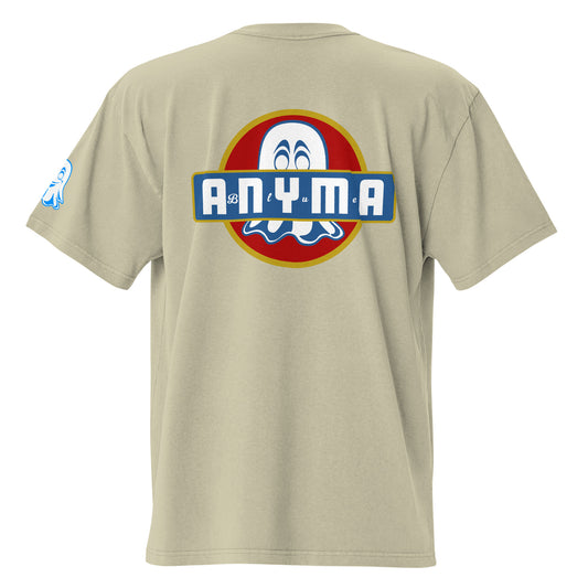 Vintage Logo Blue Anyma Oversized Faded T-shirt