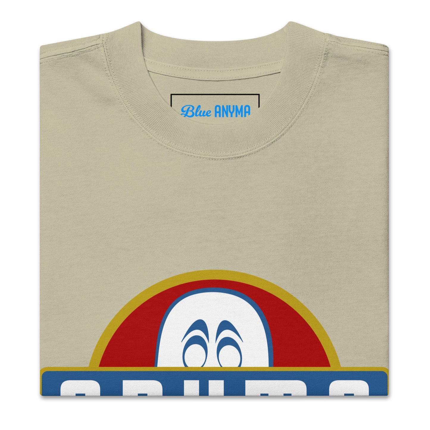 Vintage Logo Blue Anyma Oversized Faded T-shirt