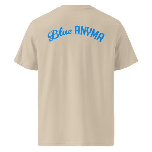 Blue Anyma icon. Unisex organic cotton t-shirt