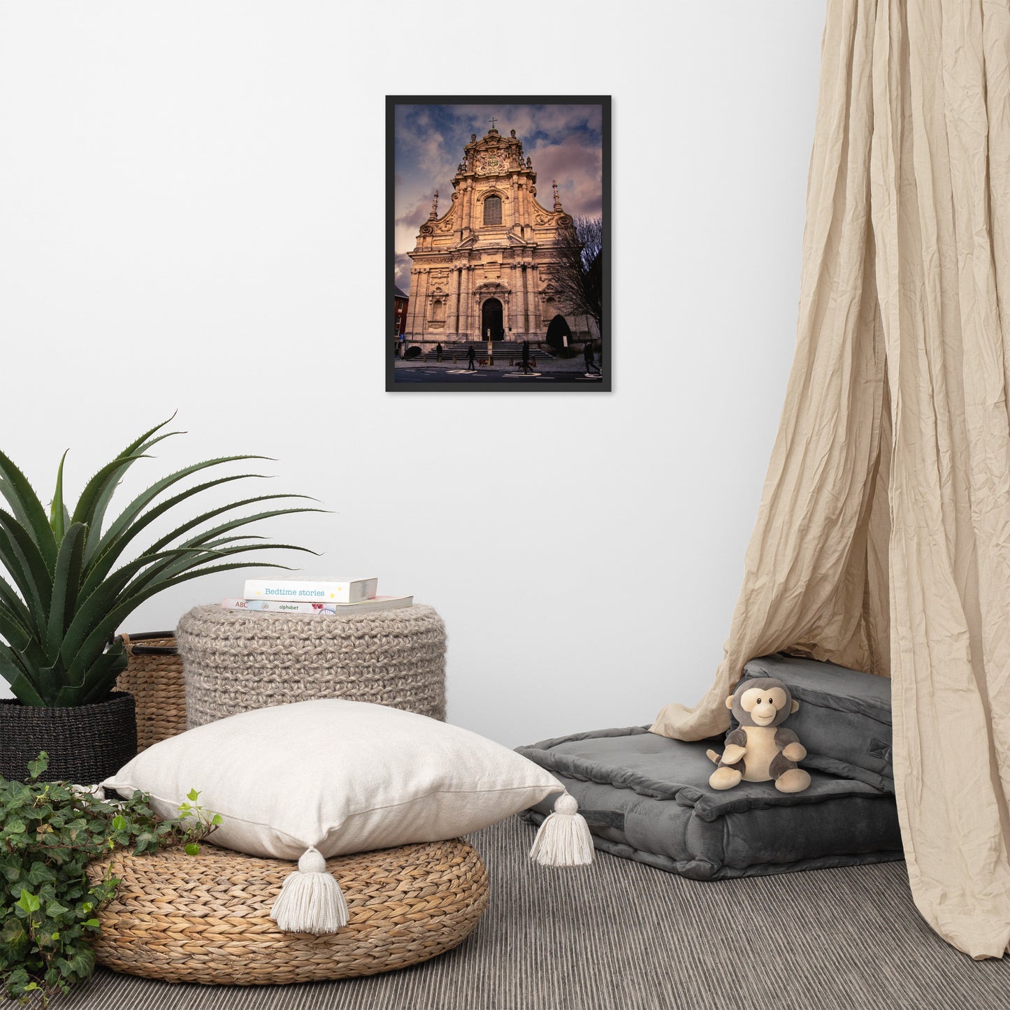 Sint-Michielschurch in Leuven, Belgium. Framed and printed on high-quality paper.