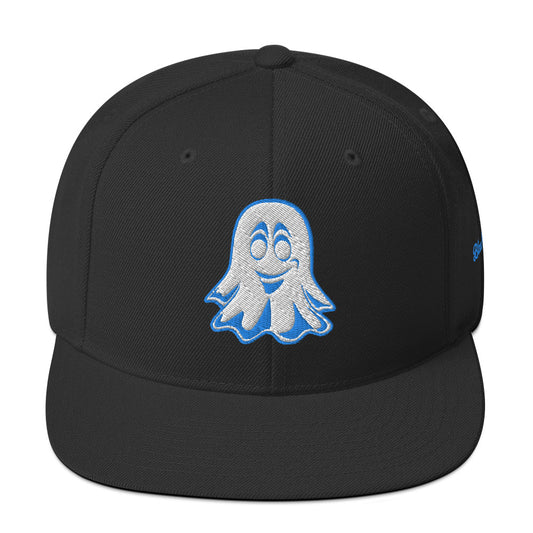 The Blue Anyma Ghost Snapback Hat In Black