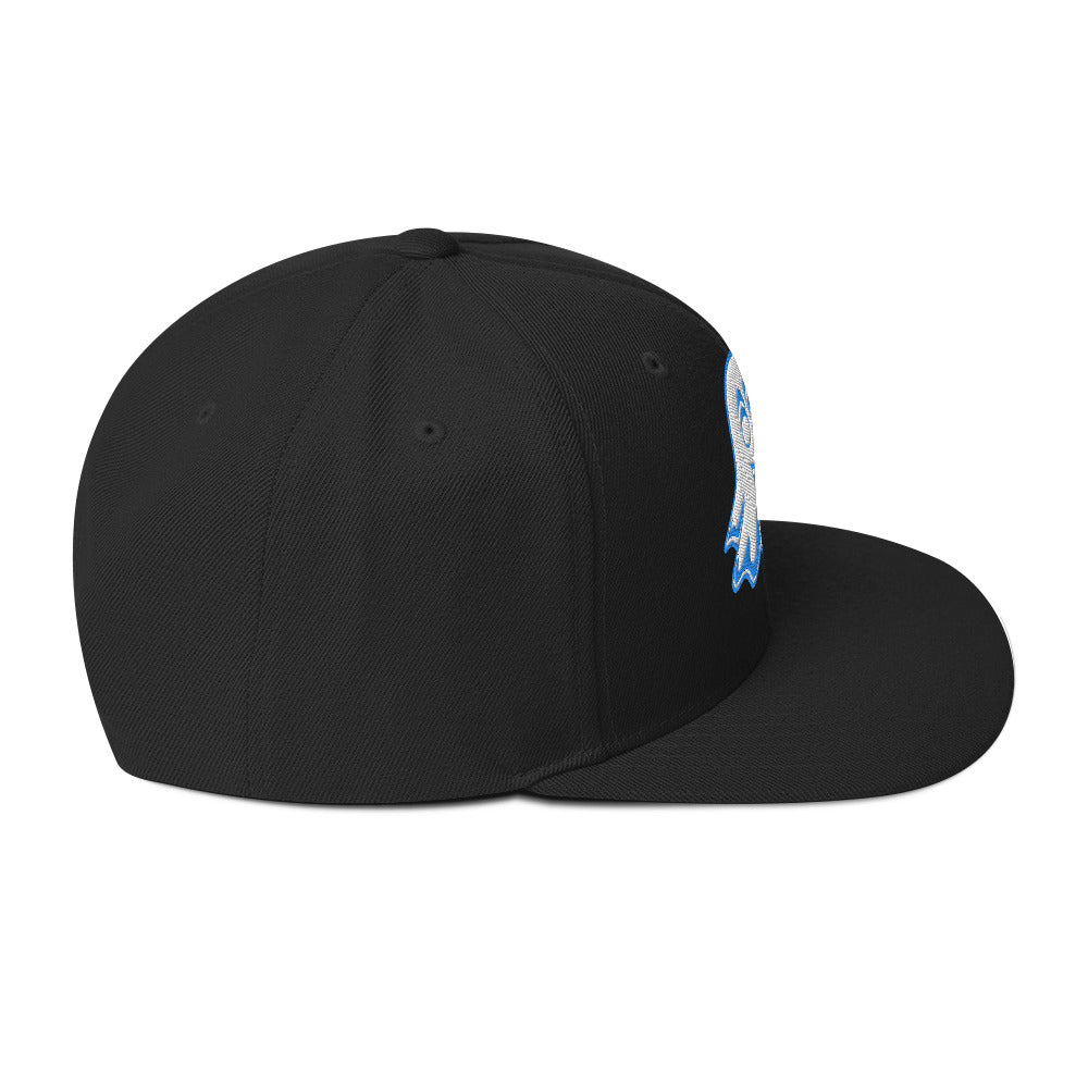 The Blue Anyma Ghost Snapback Hat In Black