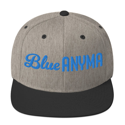 Blue Anyma Embroidered Snapback Hat