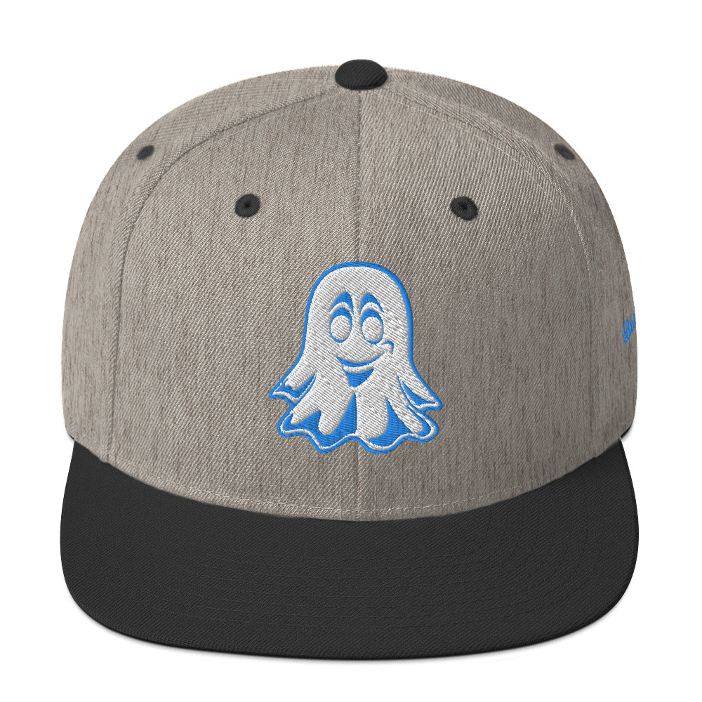 Blue Anyma ghost icon Snapback Hat