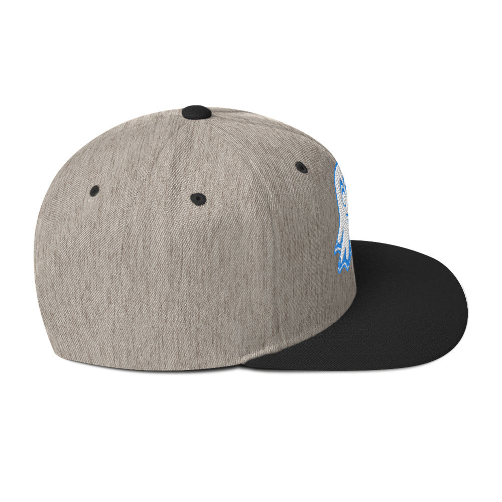 Blue Anyma ghost icon Snapback Hat