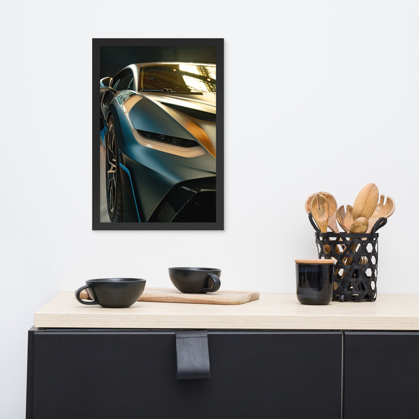 Bugatti Divo Framed photo paper poster