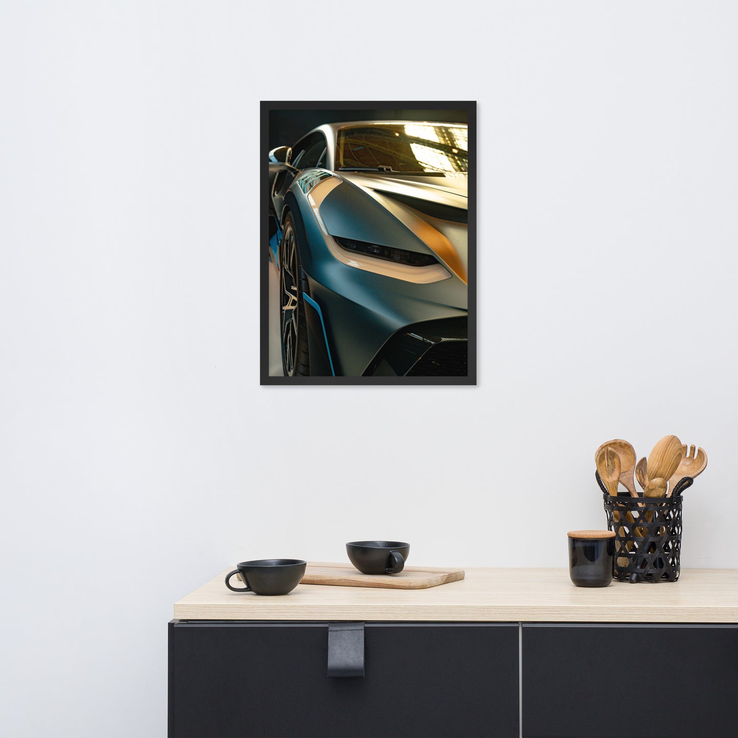 Bugatti Divo Framed photo paper poster