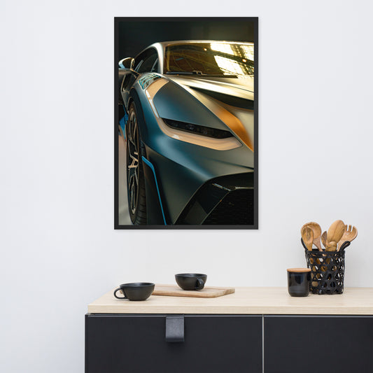 Bugatti Divo Framed photo paper poster