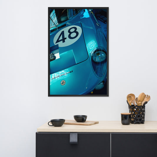 Classic racing 48. Framed photo paper poster