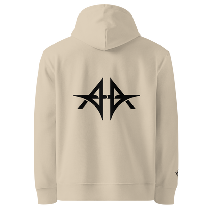 Blue Anyma Embroidered Front - Desert Dust Unisex essential eco hoodie