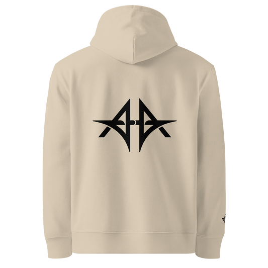 Blue Anyma Embroidered Front - Desert Dust Unisex essential eco hoodie