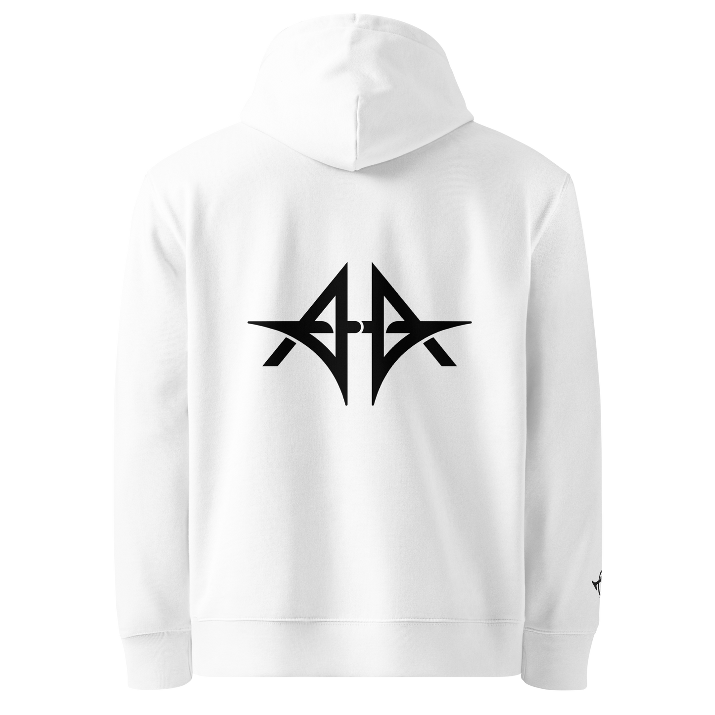 Blue Anyma Embroidered Front - White Unisex Essential Eco Hoodie