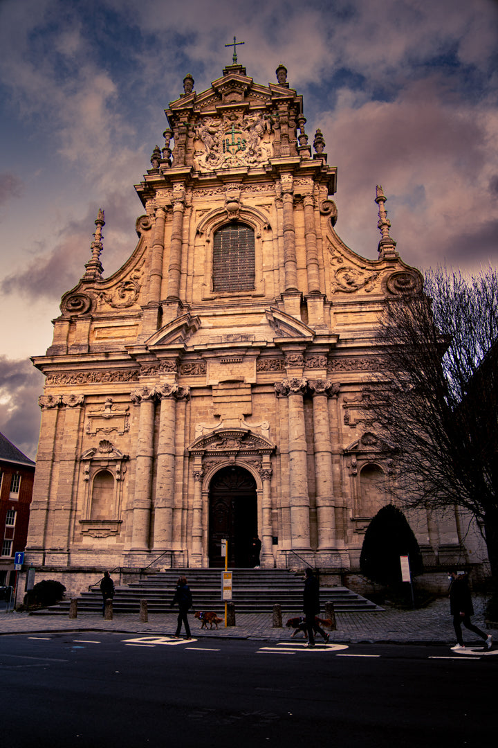 Sint-Michielschurch in Leuven, Belgium. Framed and printed on high-quality paper.