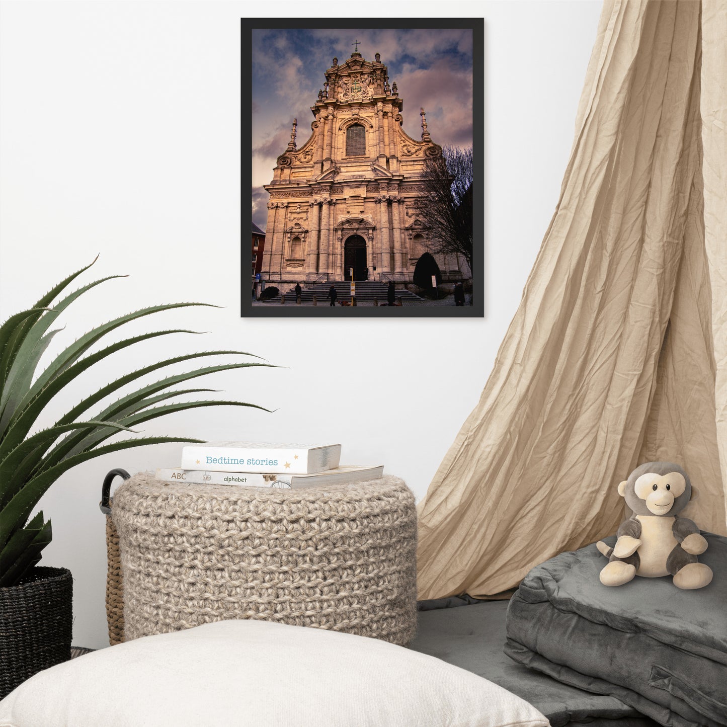 Sint-Michielschurch in Leuven, Belgium. Framed and printed on high-quality paper.