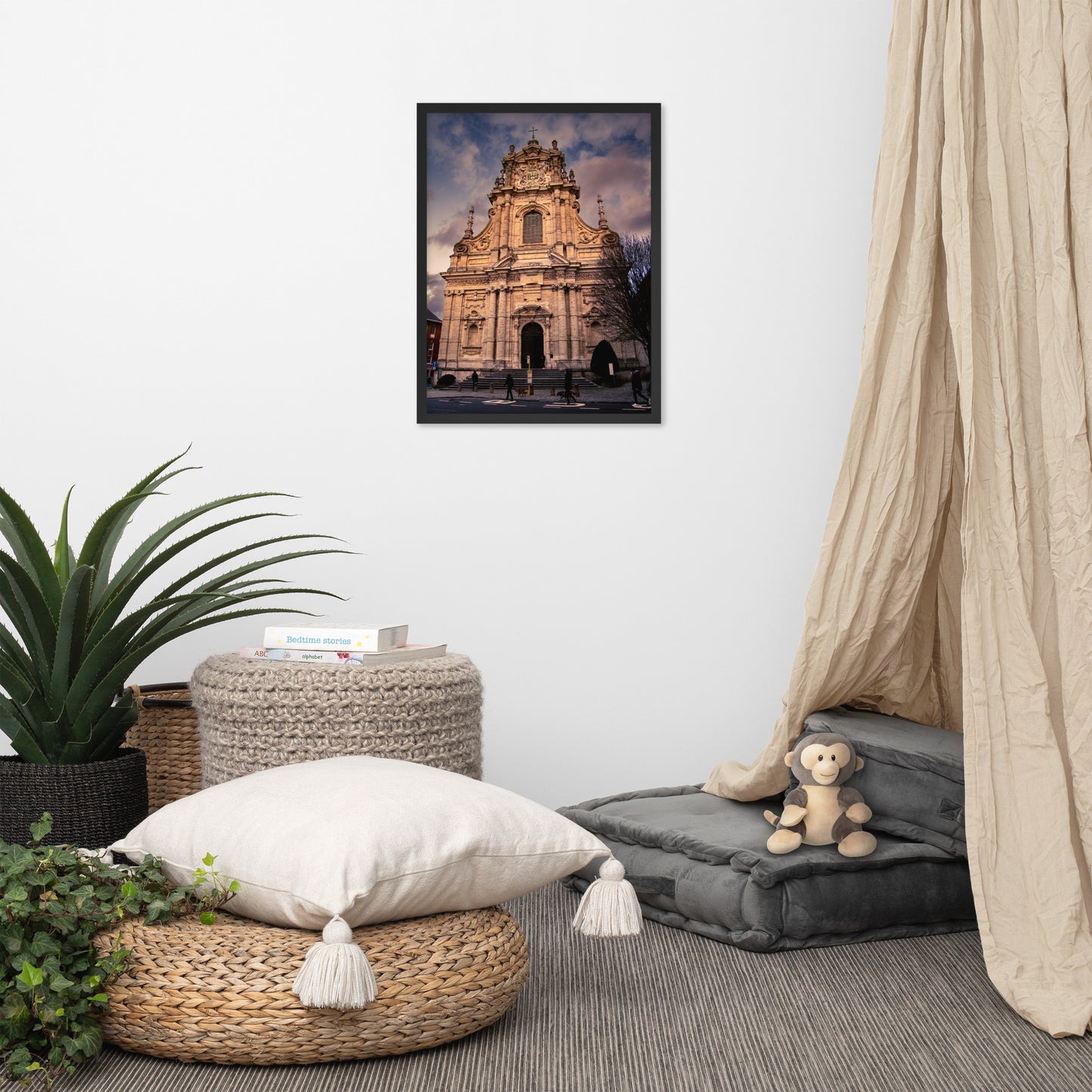 Sint-Michielschurch in Leuven, Belgium. Framed and printed on high-quality paper.